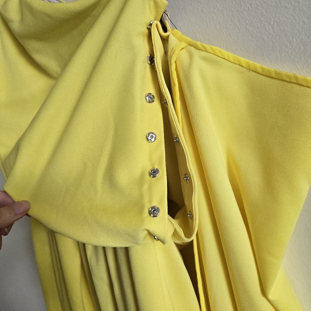 MARC JACOBS RUNWAY I NWT US 4 One Shoulder Gown I canary yellow - Picture 5 of 14